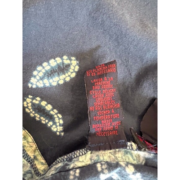 Vintage RALPH Ralph Lauren Shibori Tie Dye Cotton Capri Pants Medium 90s Y2K - Picture 8 of 9